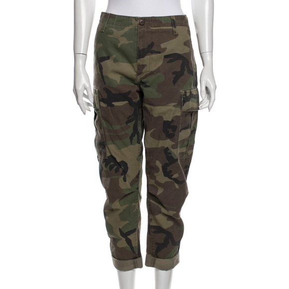 RE/DONE camo/cargo jeans, size 28 - Picture 1 of 4